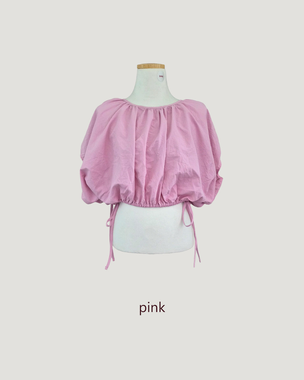 volume balloon sleeveless nylon top