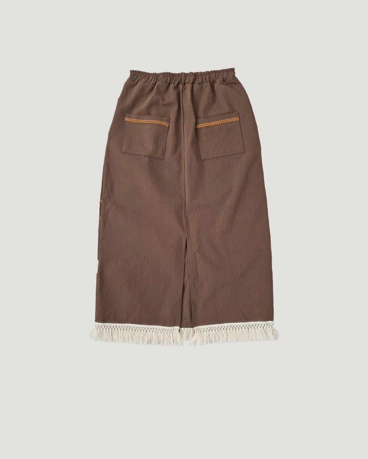 fringe design long skirt