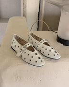 studs mary jane flat shoes
