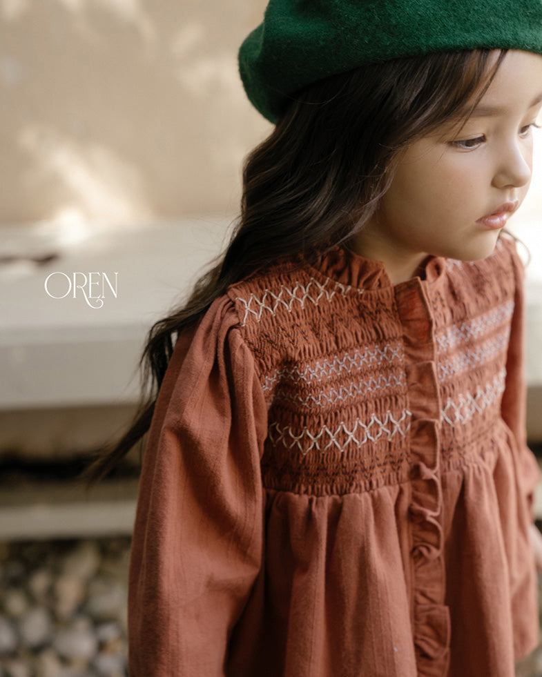 【OREN】merci smock blouse