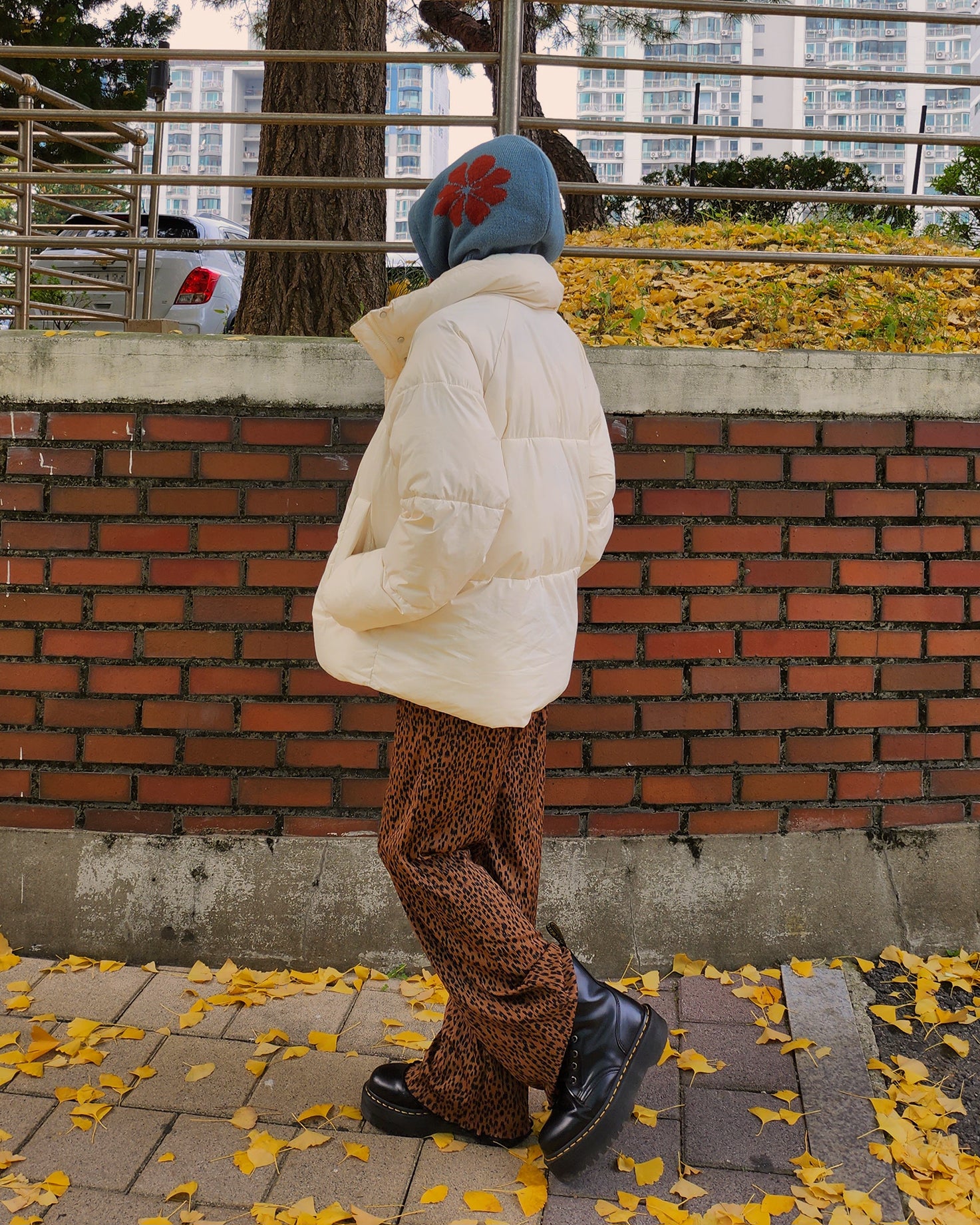 90's flower color balaclava