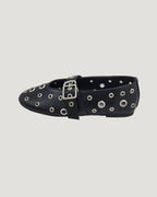studs mary jane flat shoes