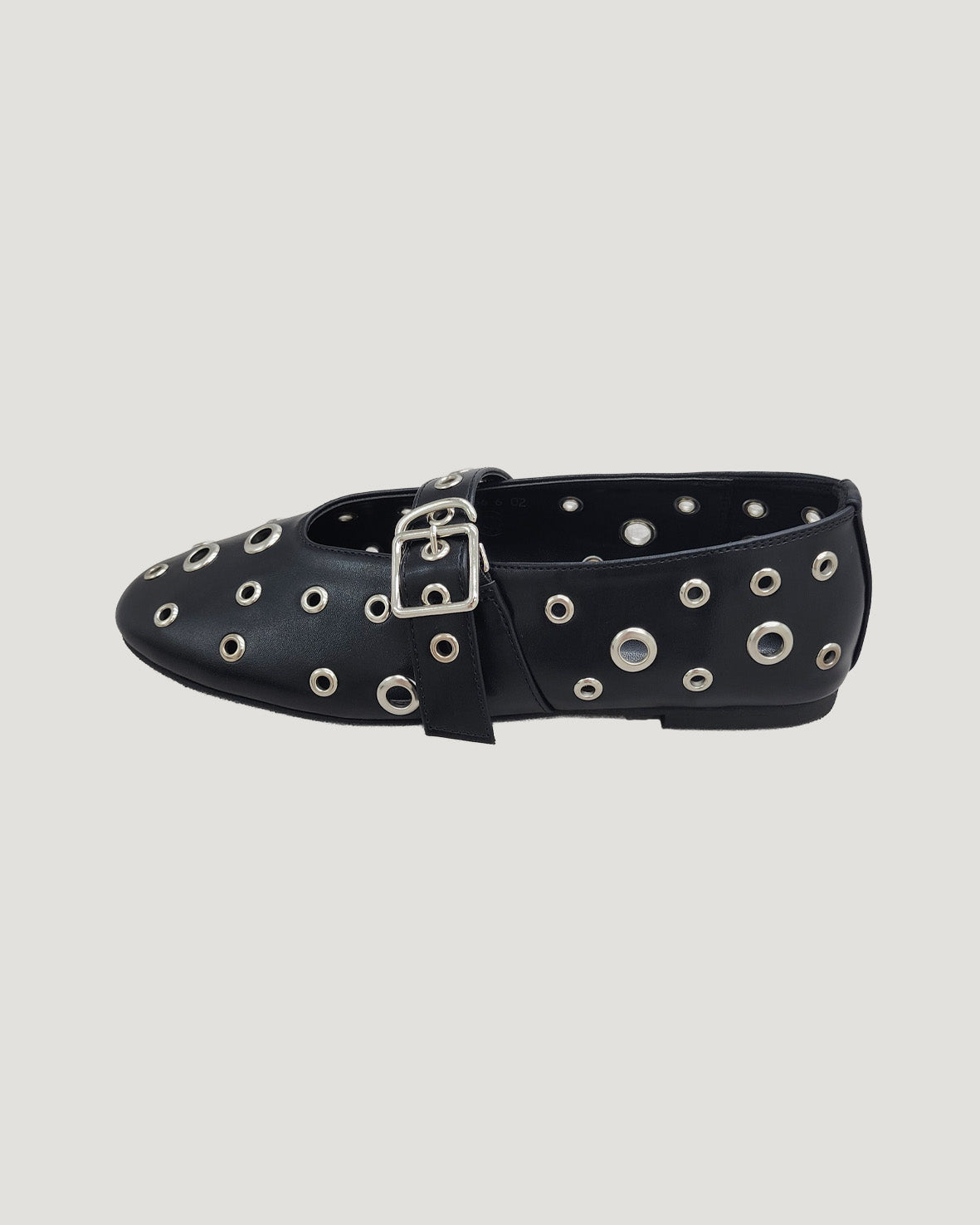 studs mary jane flat shoes