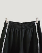 lace line sweat jogger pants