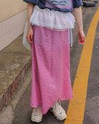 flower mermaid long skirt