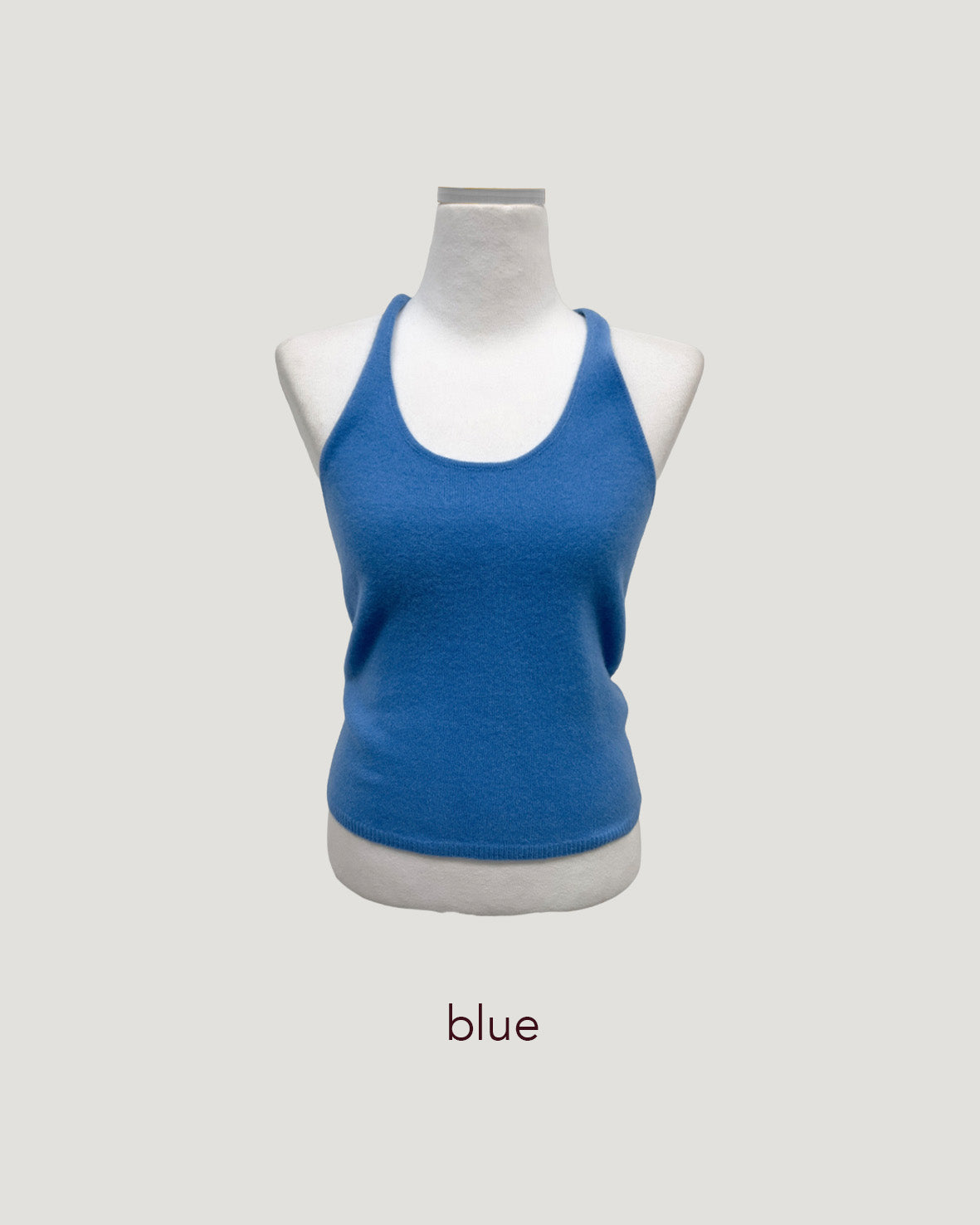 wool halter neck bustier