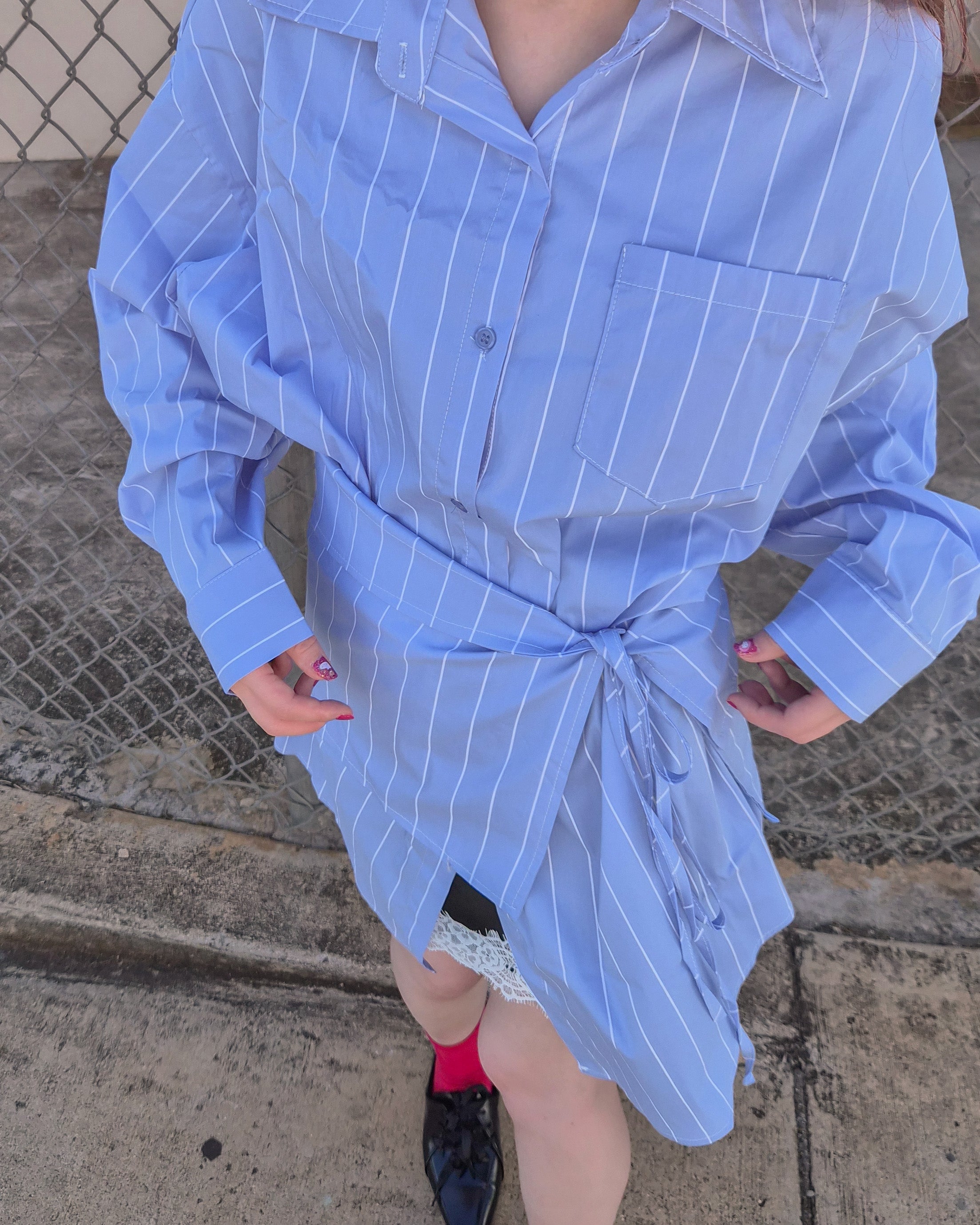 stripe layered shirts