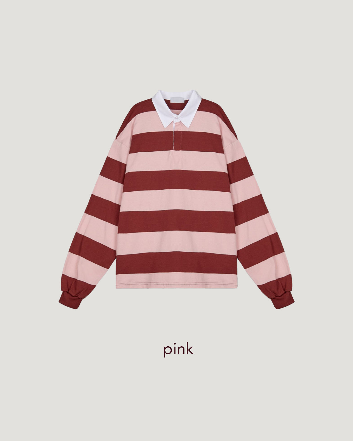 oversize long sleeve rugby shirt