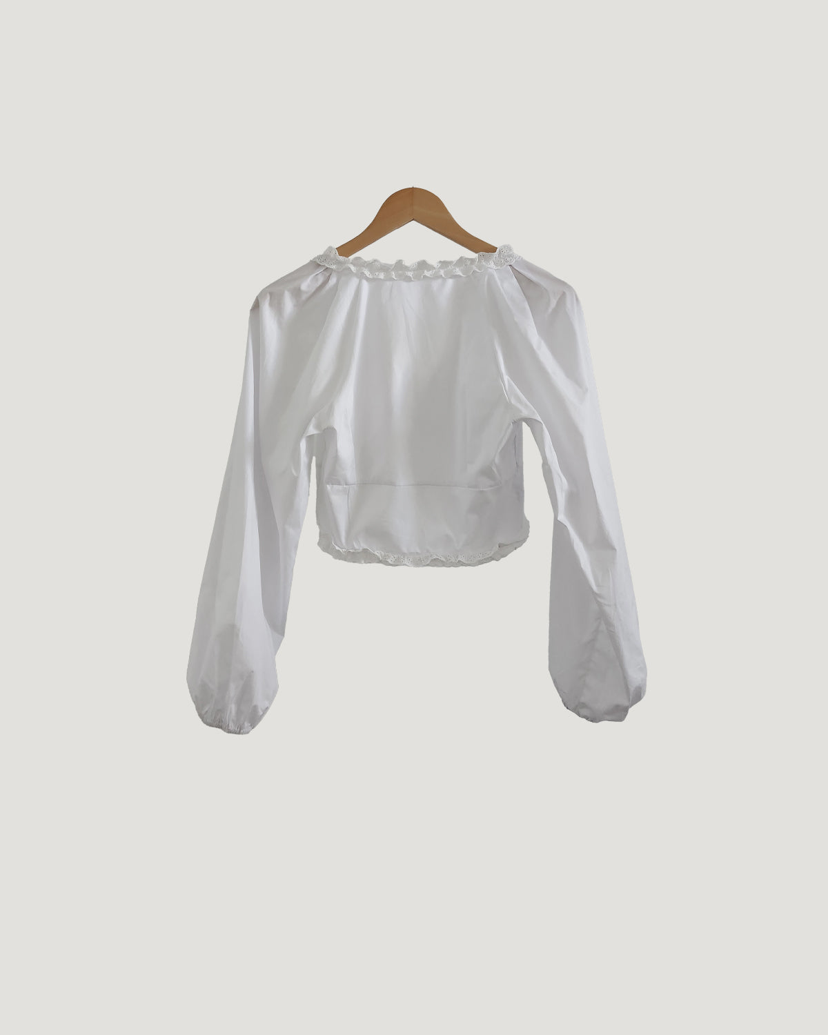 frill double ribbon blouse