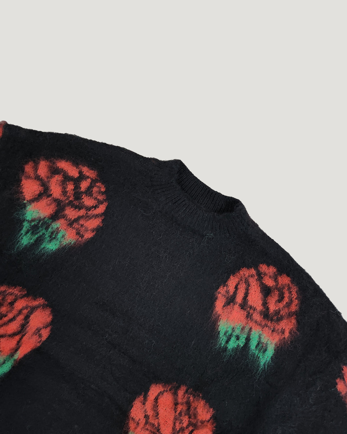 rose knit pullover