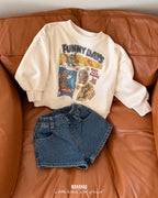 【BANANAJ】heart pocket peanuts short pants