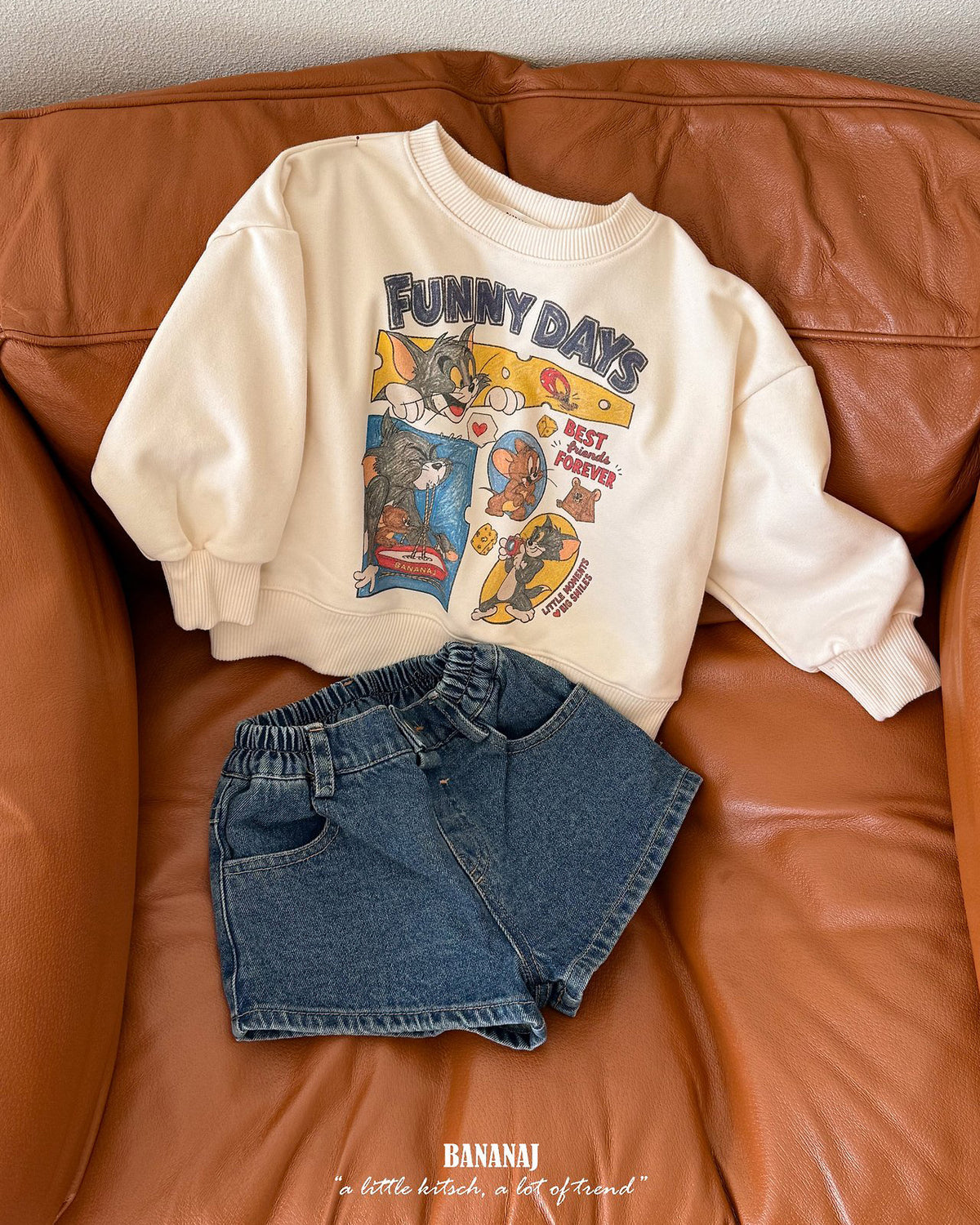 【BANANAJ】heart pocket peanuts short pants
