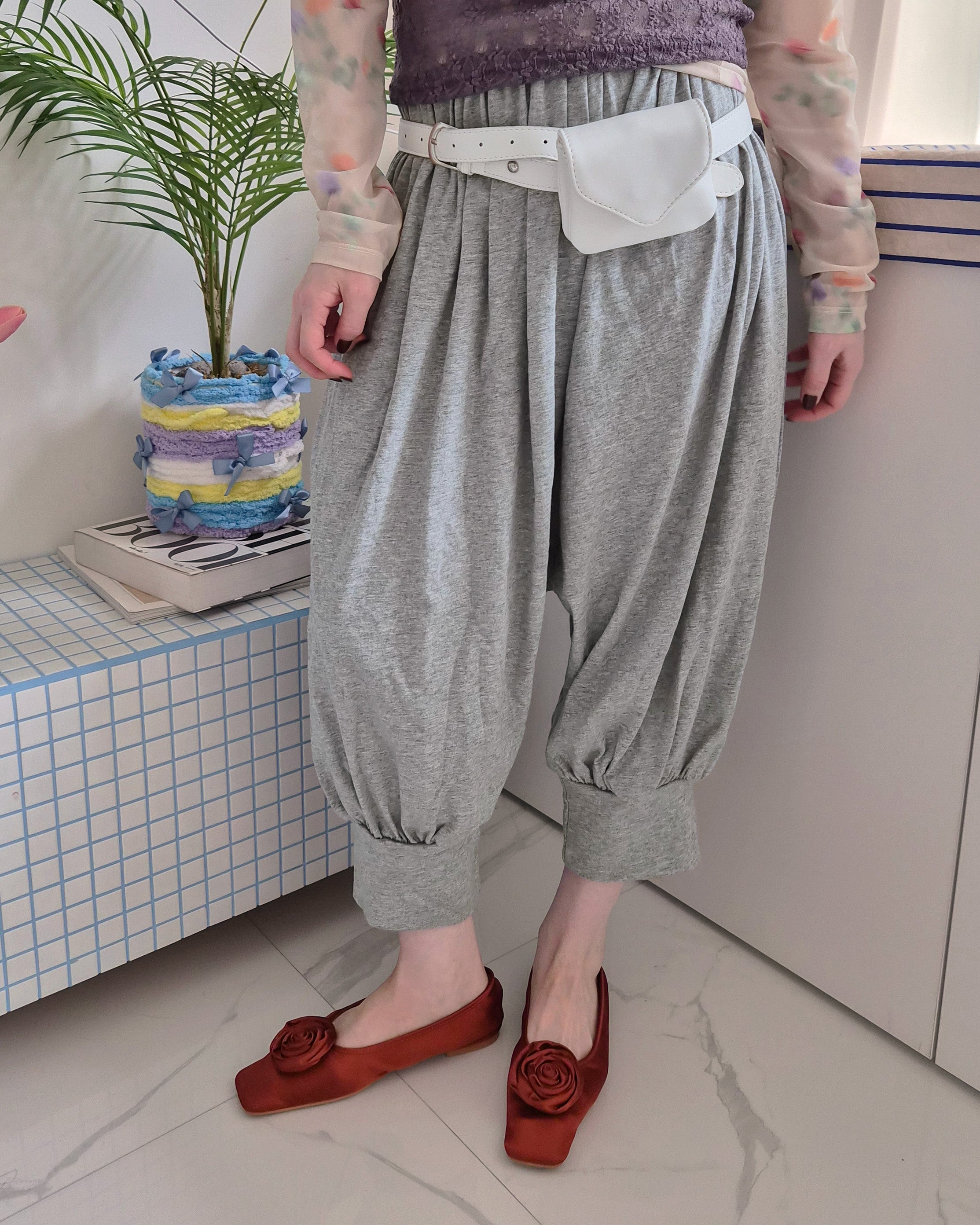capri jogger balloon pants