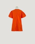 volume puff sleeves tack mini dress