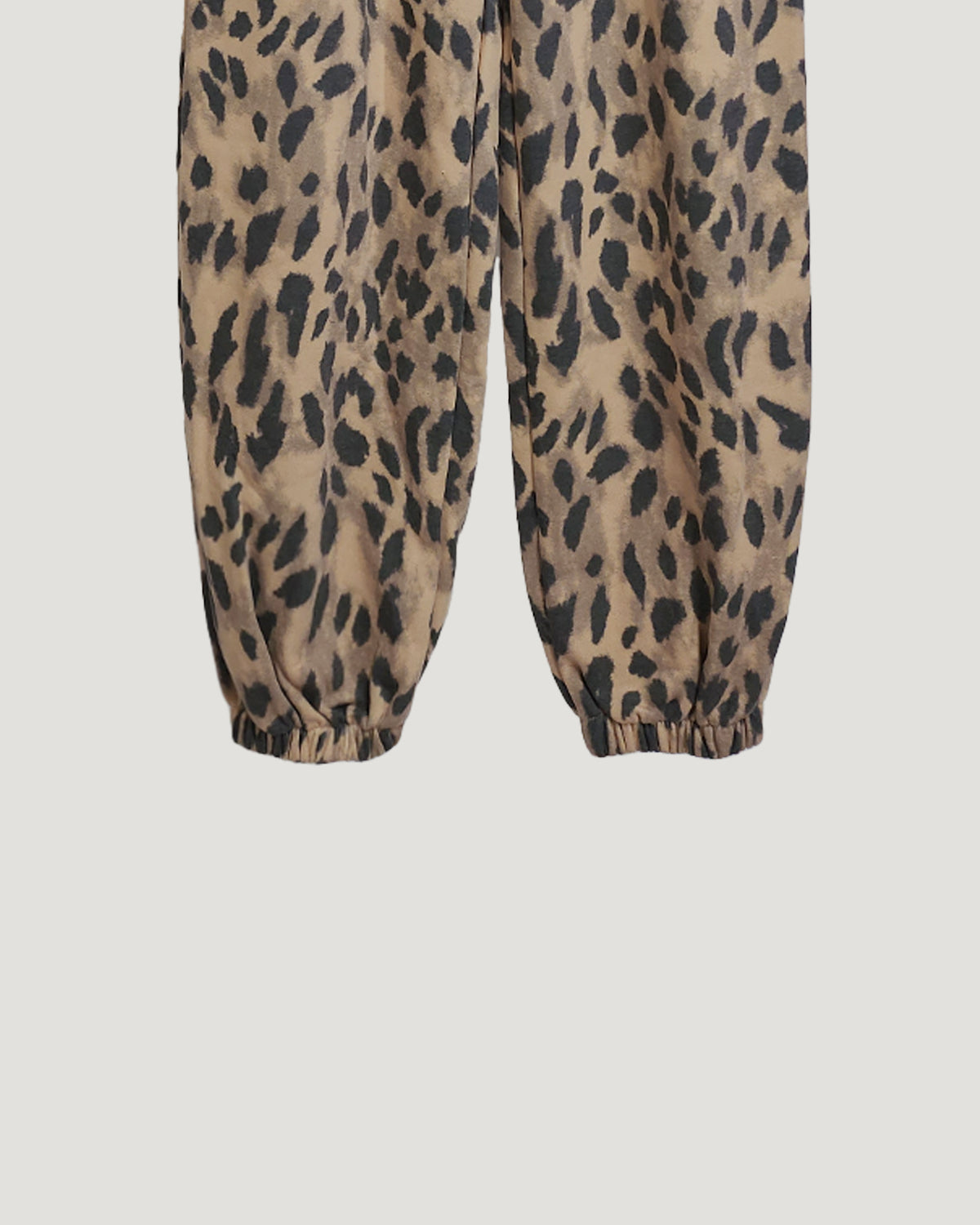leopard sweat jogger pants