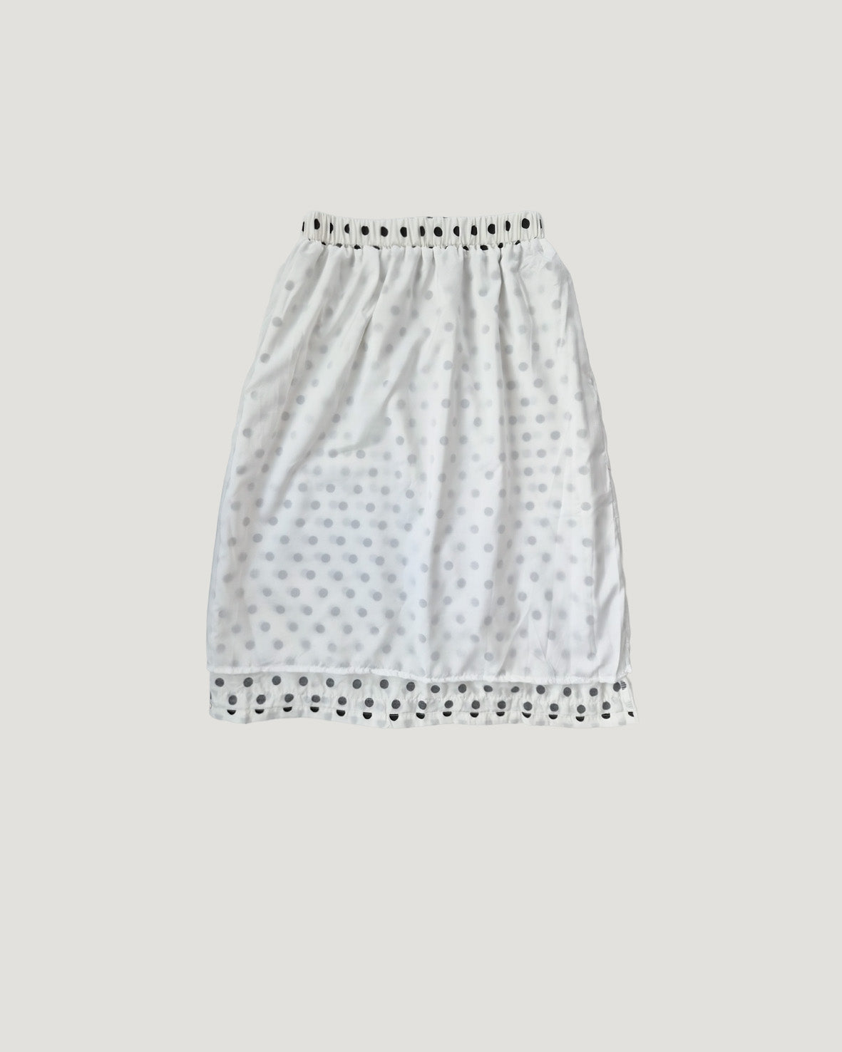 polka dot hem frill skirt