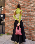 glitter knit mini bag