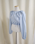 ribbon cropped blouse