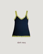 bicolor lace point camisole