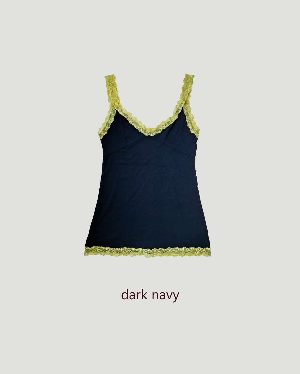 bicolor lace point camisole