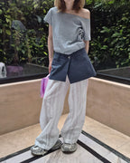 layered wrap skirt