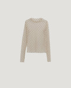 dot sheer long sleeves T