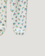 flower pattern fleece jogger pants