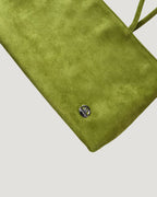 faux suede square shoulder bag