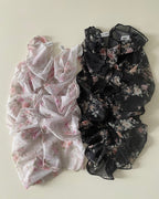 flower sheer leg warmers