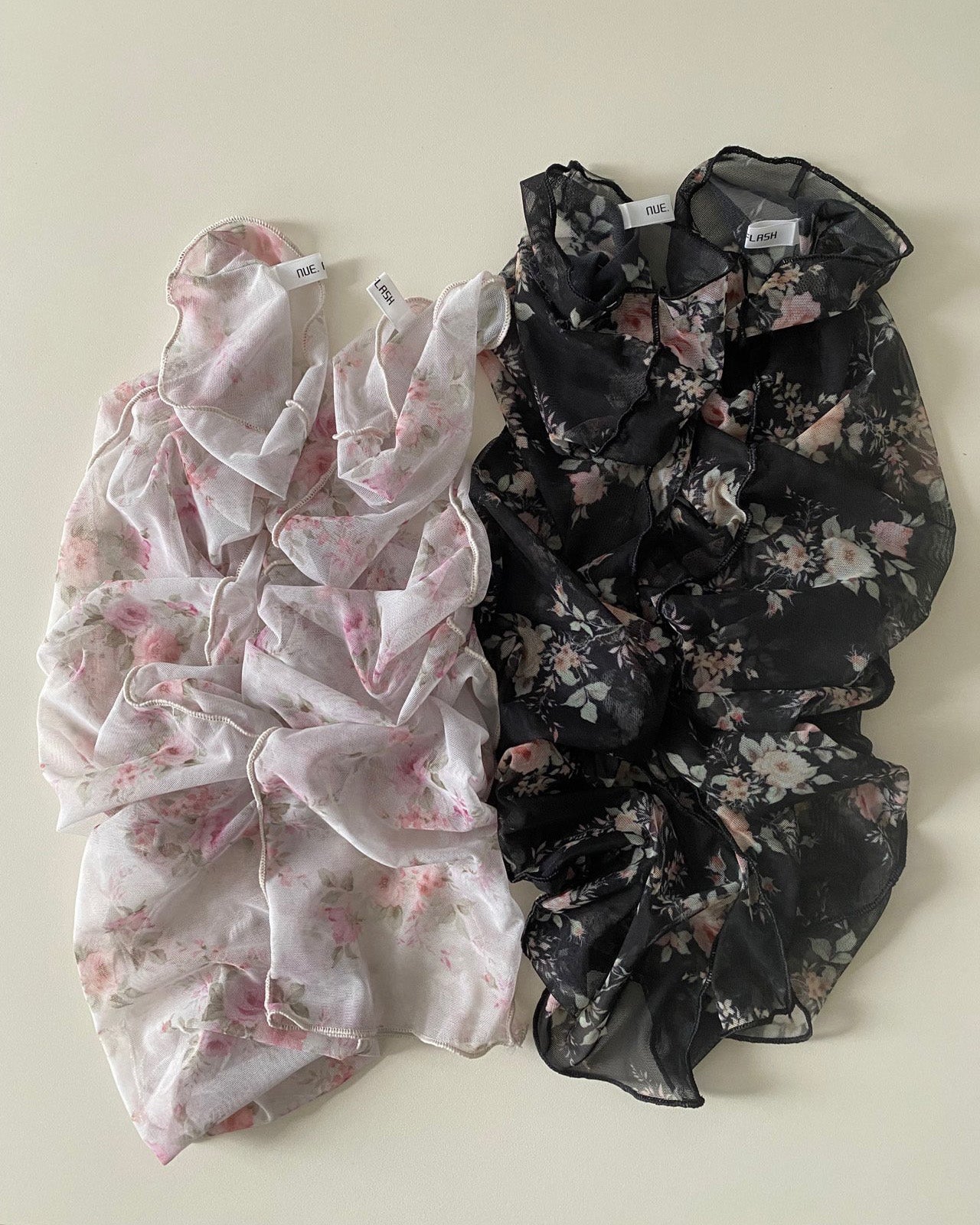 flower sheer leg warmers