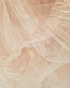 sheer layered waist frill tulle dress