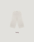 velvet half rib leggings