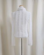 crochet like lace shirt