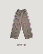 red line wide track pants