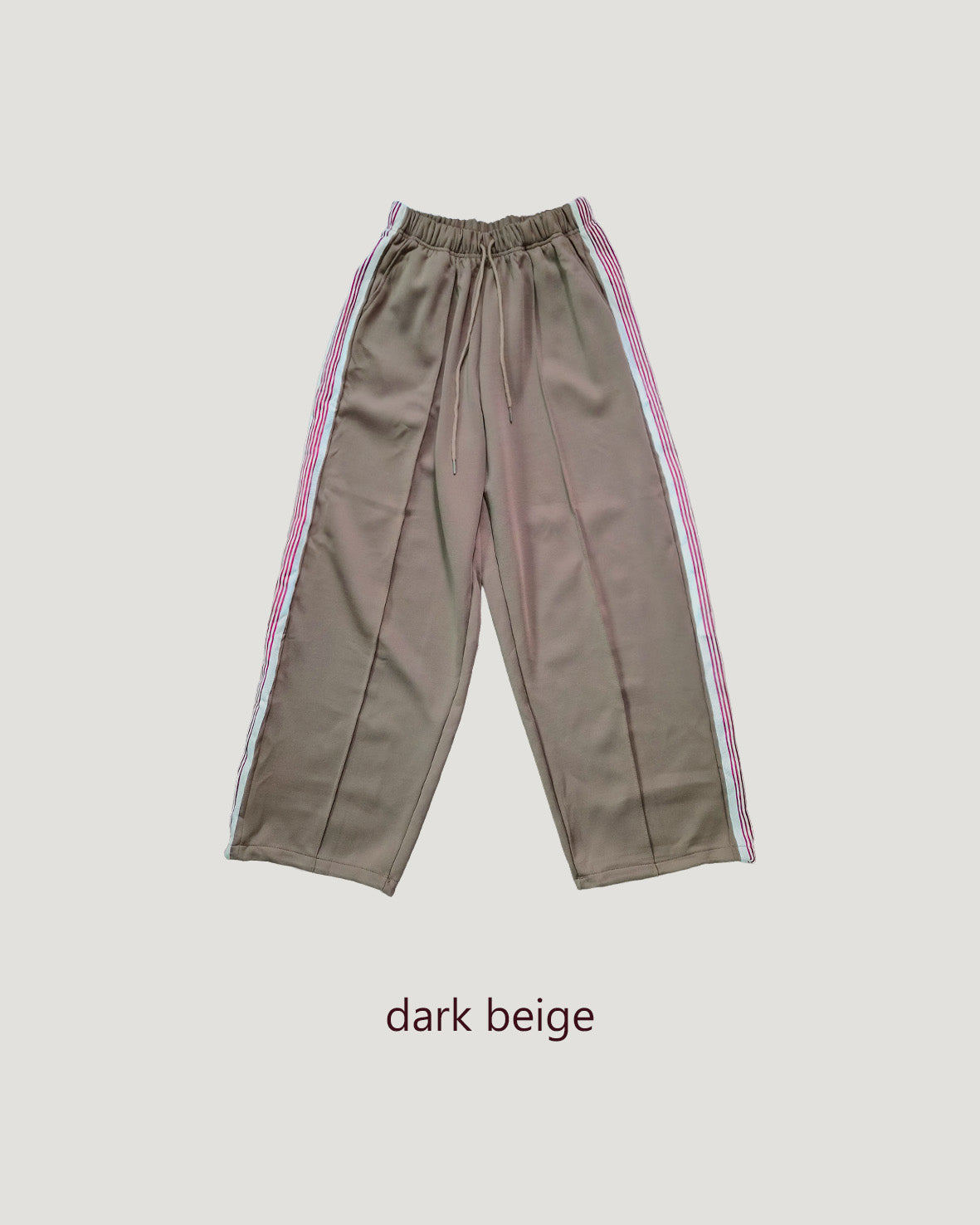 red line wide track pants