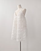 rose motif volume tunic