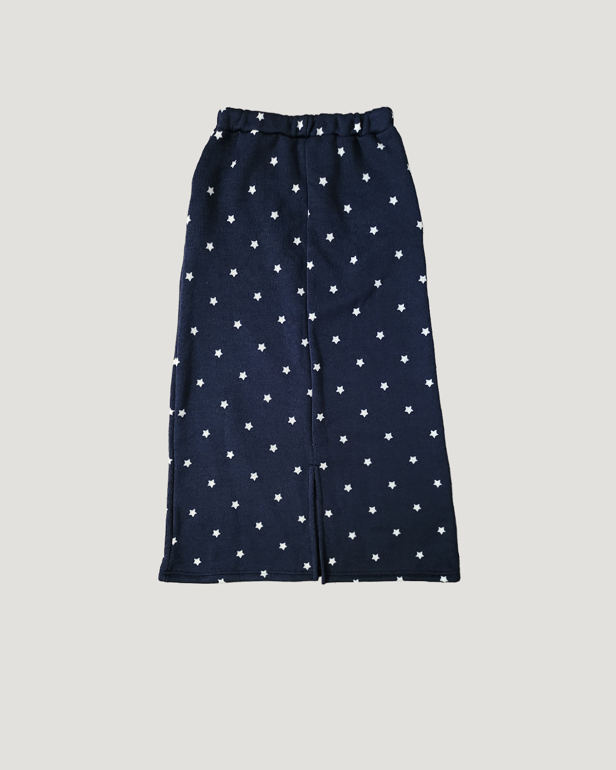 star pattern knit long skirt