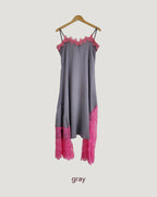 lace lingerie camisole long dress