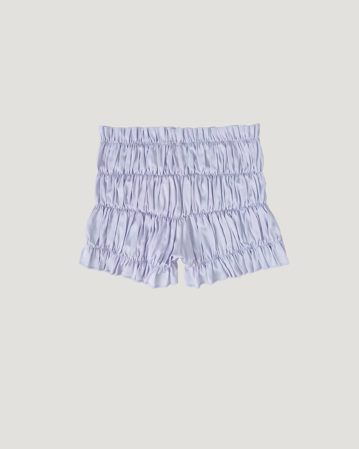 satin shirring short pants