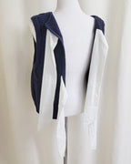 back ribbon knit vest
