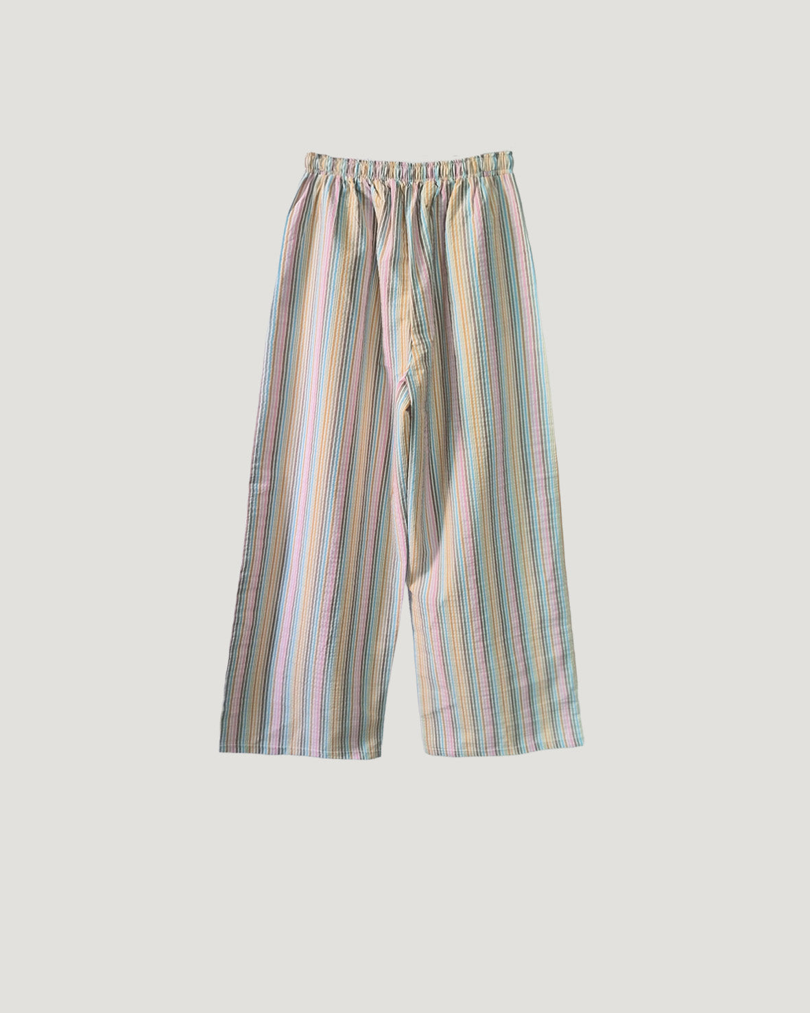 multi stripe wide pants