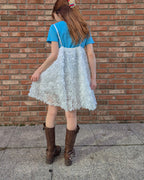 rose motif volume tunic