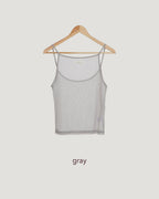 tag point sheer camisole