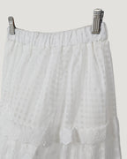 cotton tired long skirt