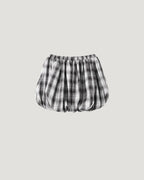check balloon mini skirt
