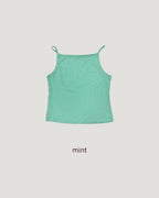 square neck basic color camisole