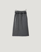 waist frill pleats middle skirt