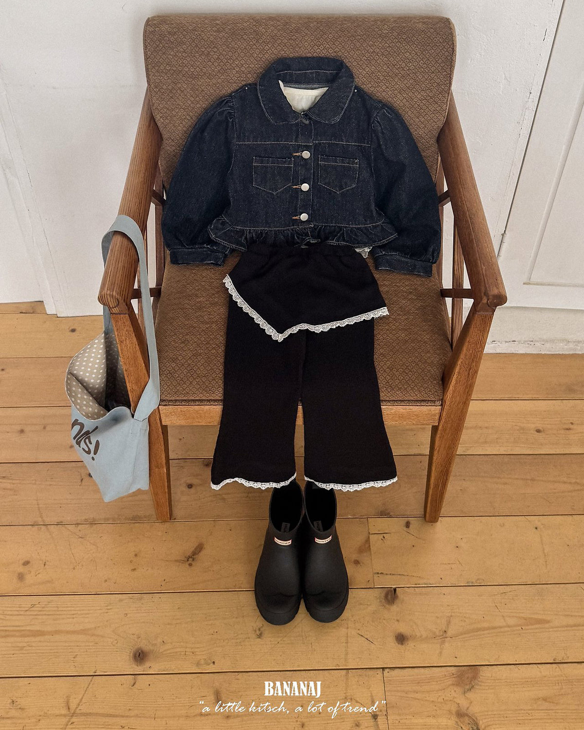 【BANANAJ】jardin skirt pants