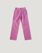 pigment color straight wide cotton pants