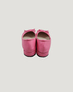 ribbon rounded square toe shoes